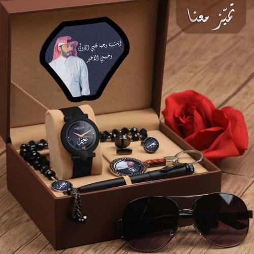 أطقم ساعات رجالية راقية مع مجموعة اكسسوارات أنيقة...