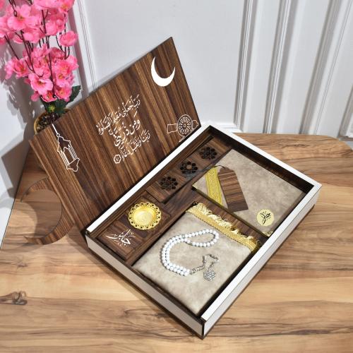 هدايا رمضان رجالية سجاد مع مصحف و مبخرة مديل RM-10...
