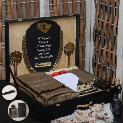 بوكس رجالي شتوي فخمة فروة شتوي مع شماغ موديل HM-65...