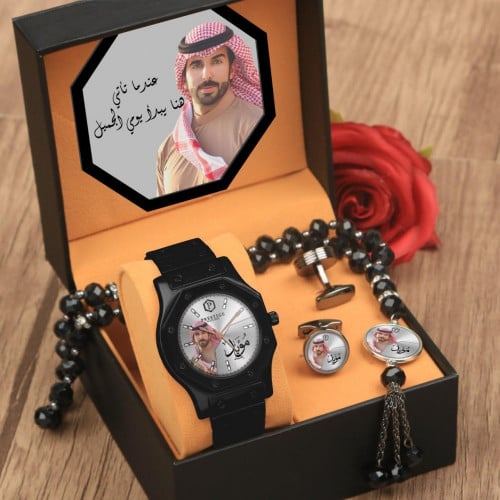 أطقم ساعات رجالية شكل حديث وفخم مع اكسسوارات مميزة...