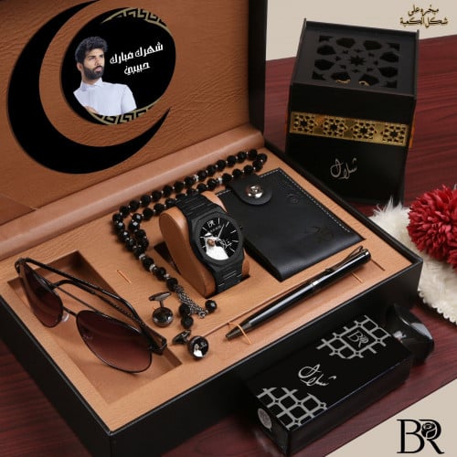 أطقم رجالية راقية ساعة مع اكسسوارات تصميم حسب الطل...