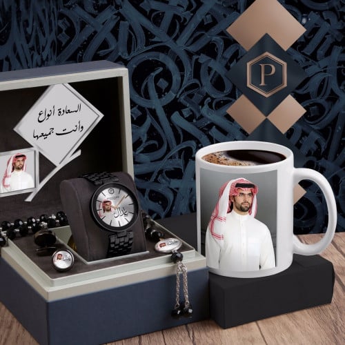 أطقم ساعات رجالية راقية مع مجموعة إكسسوارات أنيقة...