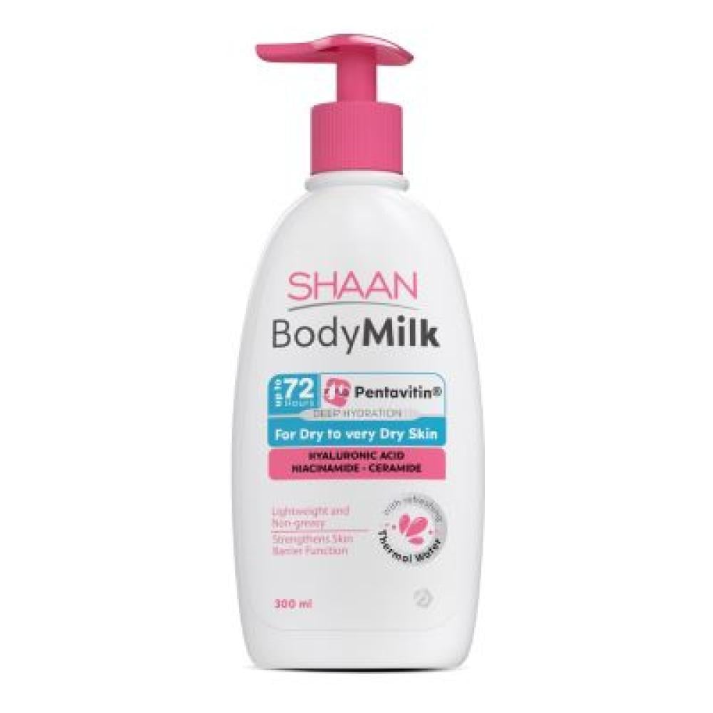 مرطب شان بودي ميلك للجسم للبشرة الجافة وشديدة الجفاف 300 مل Shaan body milk