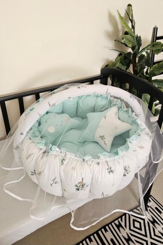 سله دائريه /مخدة الغيمه /مخدة النجمه/ناموسيه وتعليقه العاب