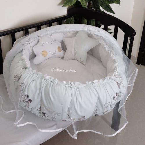 سله دائريه /مخده الغيمه /مخده النجمه /ناموسيه وتعليقه العاب