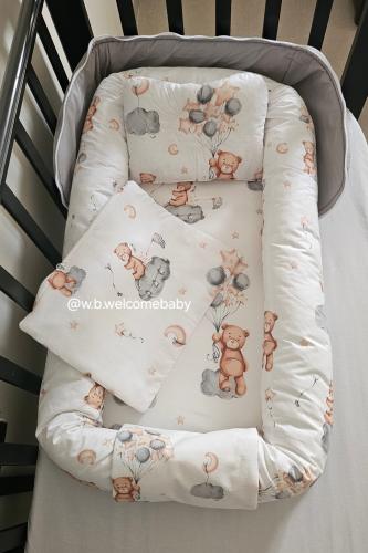 سرير متنقل/مخدة راس /حقيبه صغيره