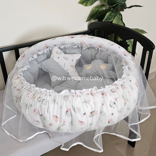 سله دائريه /مخدة الغيمه /مخدة النجمه /ناموسيه وتعليقه العاب