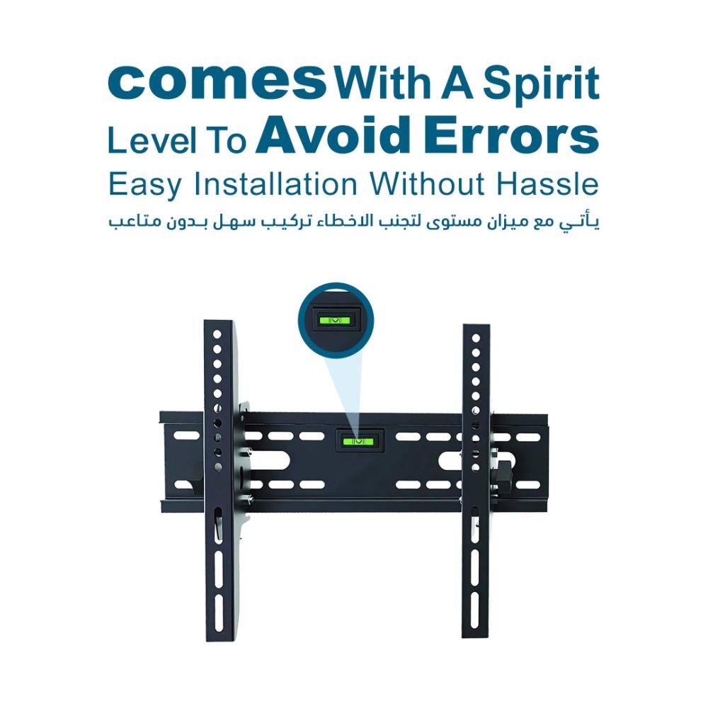 حامل شاشة تلفاز حائطي مثبت يدعم الإمالة SG-842TB يناسب الشاشات من 17 إلى 55 بوصة – الحل الأمثل للشاشات الصغيرة مع ميزة الإمالة