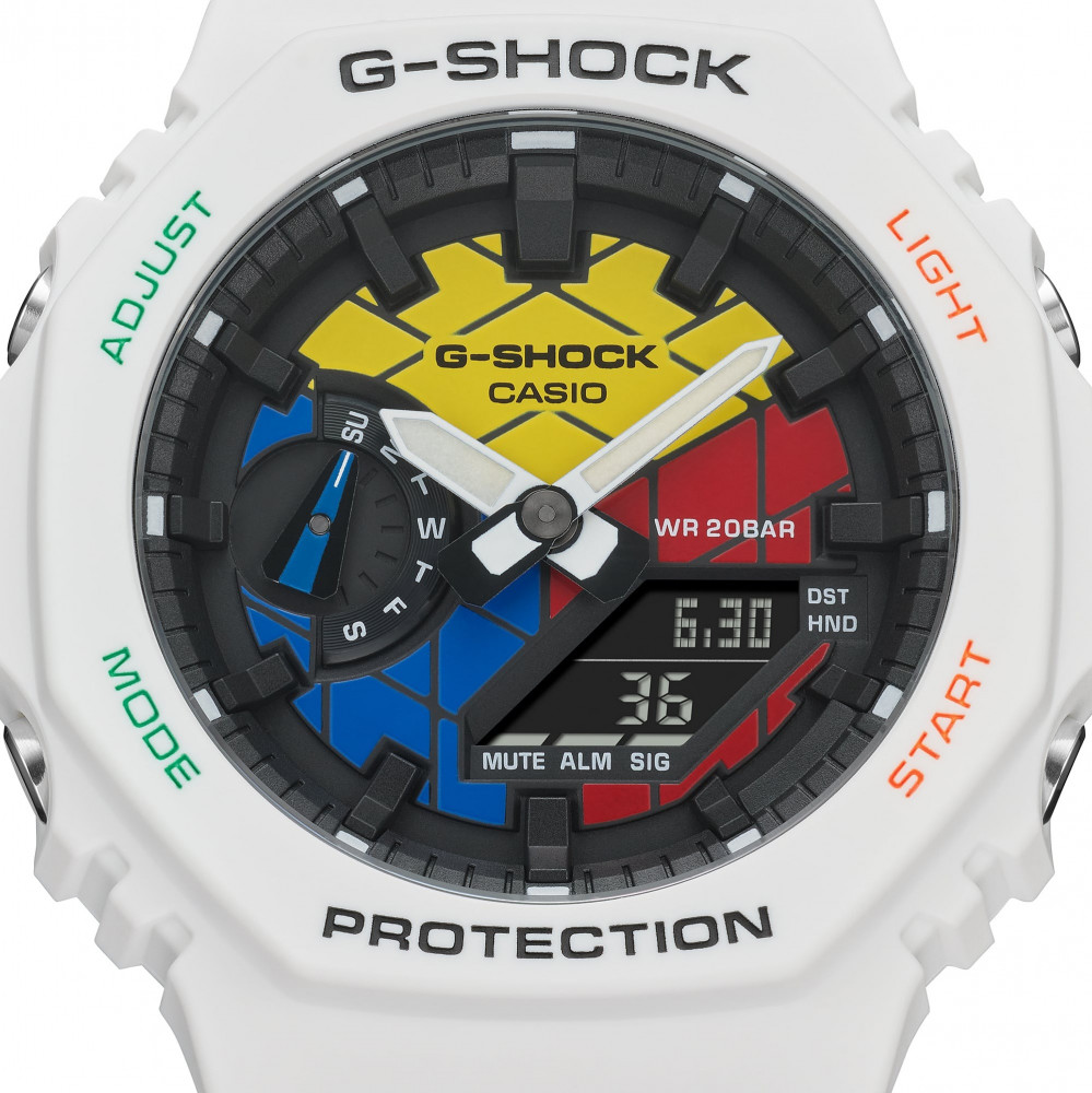 ランキング上位のプレゼント 試着のみ ga-2100rc-1ajf 腕時計(アナログ