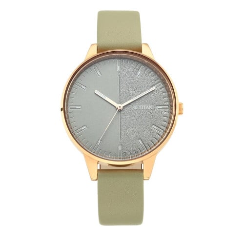 Titan Edge Leather Watch 679YL01