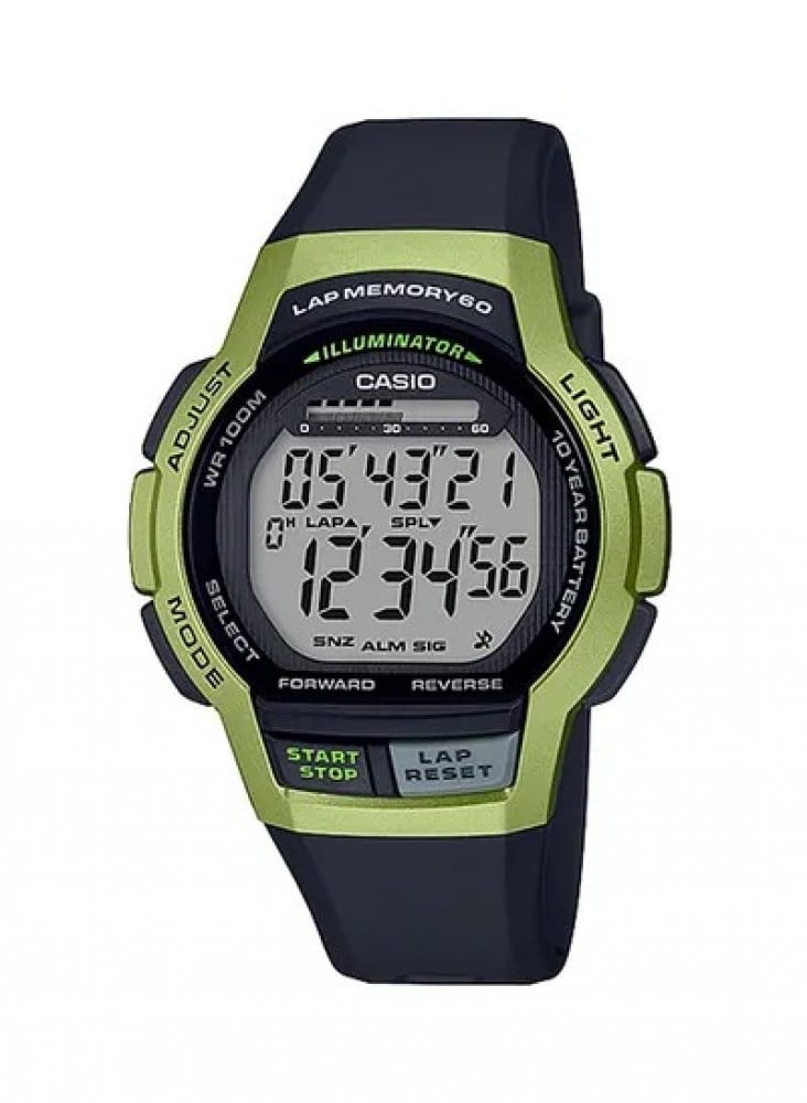 WS-1000H-3AVDF ساعة كلاسيك مقاومة للماء حتى عمق 100 متر