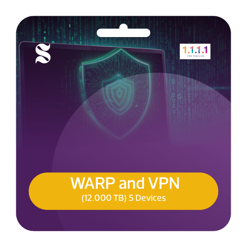 Cloudflare 1.1.1.1 WARP and VPN (12.000 TB) 5 DEVI...