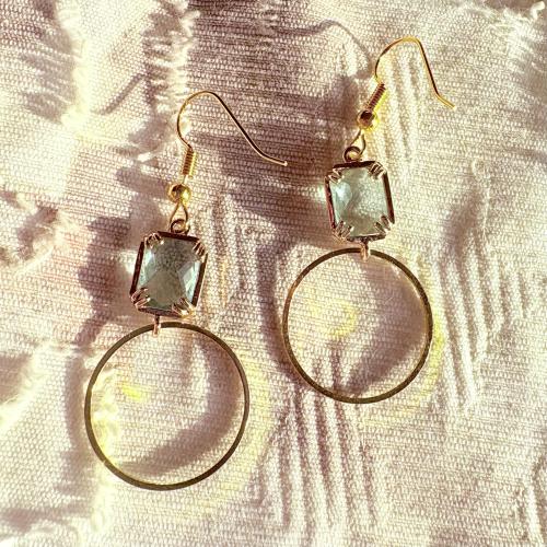 Blue Halo Earrings