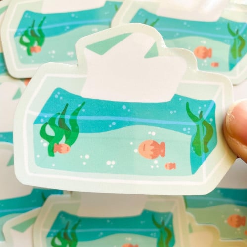 Underwater Tissues Sticker