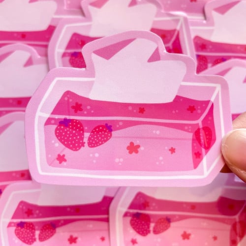 Strawberry Tissues Sticker