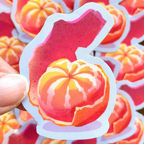 Tangerine Sticker