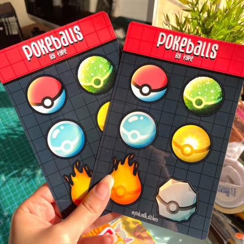 Pokeballs Sticker Sheet