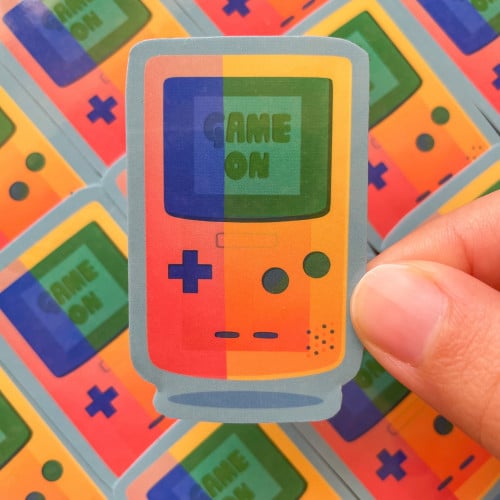 Game On" Gameboy" Sticker