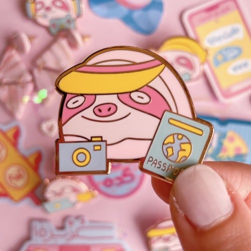 Traveler Sloth Pin