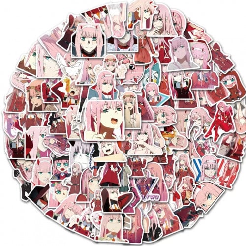 ملصقات 100 قطعة | DARLING In The FRANXX