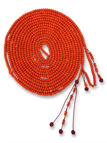 سبحة بلاستك ابو 1000 حبة لون برتقالي