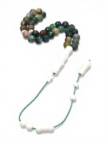 سبحة عقيق موسى 33 حبة مع امام عظم