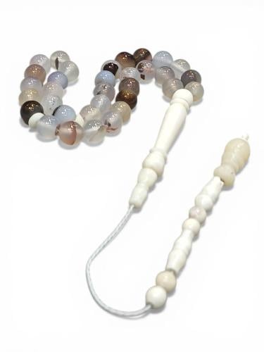 سبحة عقيق سليماني مع امام عظم 33حبة