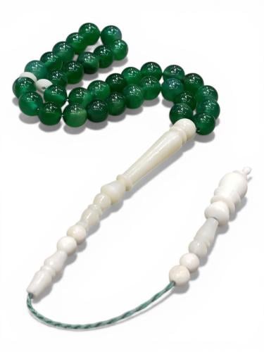 سبحة عقيق جاد مع امام عظم  33 حبة