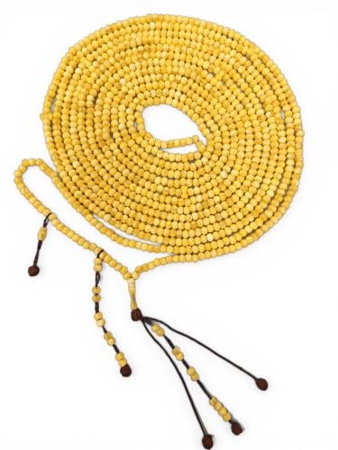 سبحة بلاستك ابو 1000 حبة لون اصفر