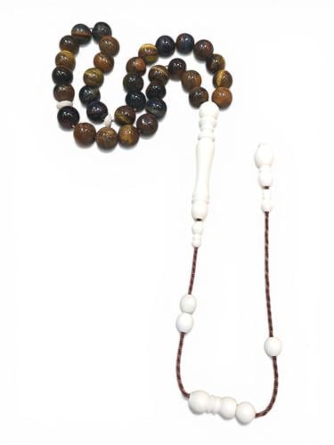 سبحة تيقر اي (عين النمر) مع امام عظم 33حبة