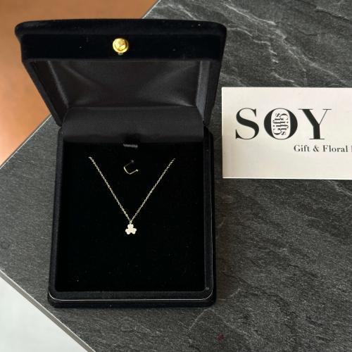 سلسال ذهب بتصميم القلوب || هدايا جدة SOY Gifts