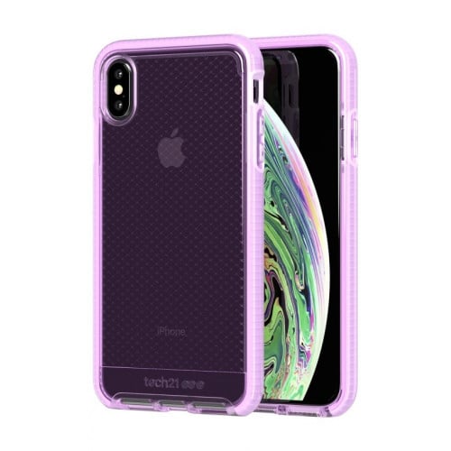 غطاء تيك 21 للايفون اكس اس ماكس ايفو شيك - بنفسجي