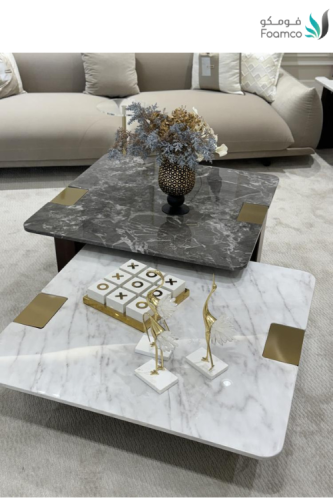 طقم طاولات قهوةT-000102Black &White