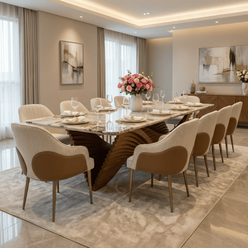 سفرة طعام +10كراسي. UDI-1055-T300