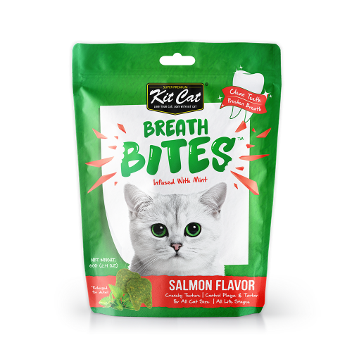 مكافأة بنكهة السالمون للعناية بالاسنان من شركة KitCat
