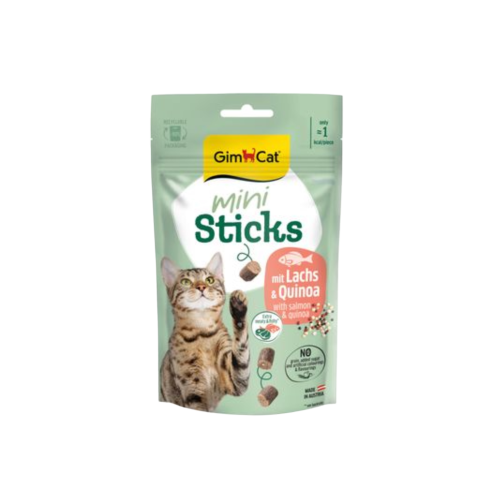 مكافأة ميني ستيكس سالمون وكينوا من شركة GimCat