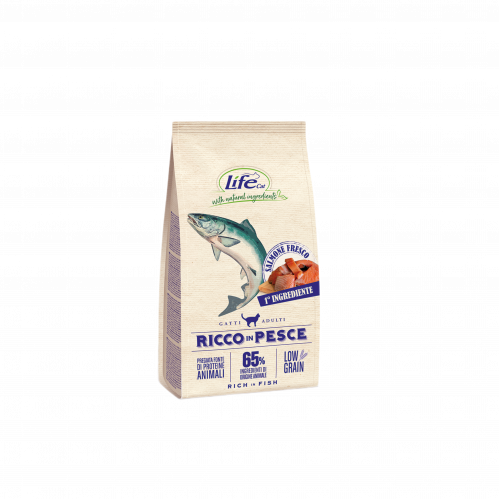 Life Cat Salmon & Chicken Flavor Adult Dry Cat Food
