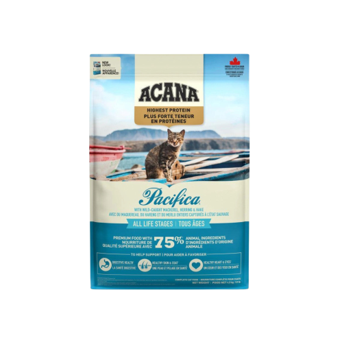 طعام جاف عالي البروتين بالماكريال والرنجه وسمك الهاك الطازجة 1.8 كيلو من شركة Acana