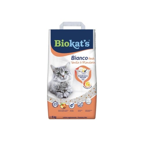 BioKat Bianco Fresh Vanilla & Mandarin Cat Litter 10kg