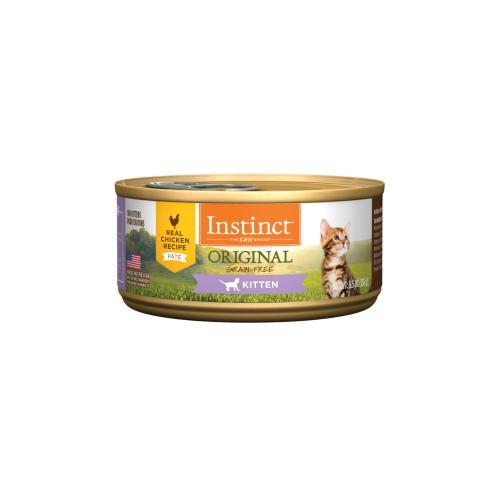 معلبات باتيه بالدجاج للقطط الصغيرة 156غ من شركة Instinct