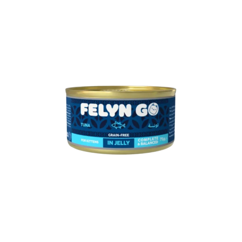 معلبات التونا بالجيلي للقطط الصغيرة من شركة  Felyn Go