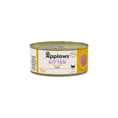 معلبات شرائح الدجاج في الجلي للقطط الصغيرة من شركة Applaws