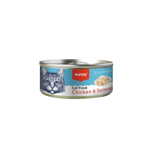 معلبات الدجاج والسالمون من شركة Wanpy