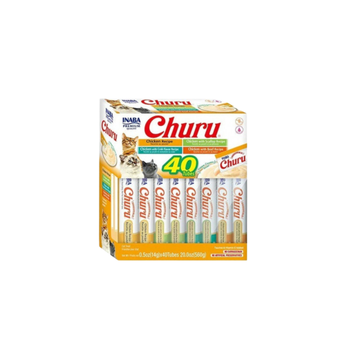 INABA Churu Assorted Chicken Harissa, 40 Sachets