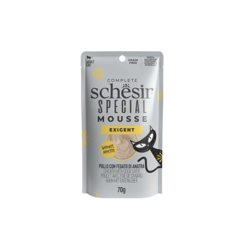 Schesir Chicken & Duck Liver Mousse Cat Treats