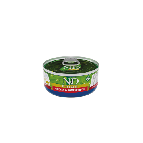 معلبات بالدجاج والرمان للقطط البالغة من شركة Farmina