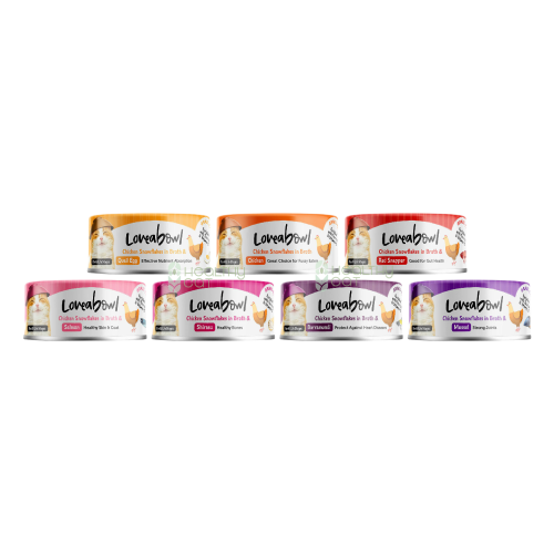 كرتون (70x24غ) معلبات الدجاج المتنوعه من شركة Loveabowl