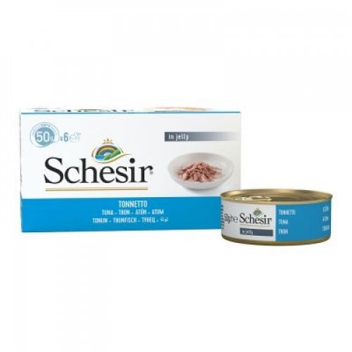 معلبات سمك التونا في الماء المطهي من شركة Schesir