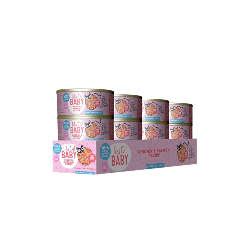 كرتون تيكي كات دجاج مع سالمون للقطط الصغيرة