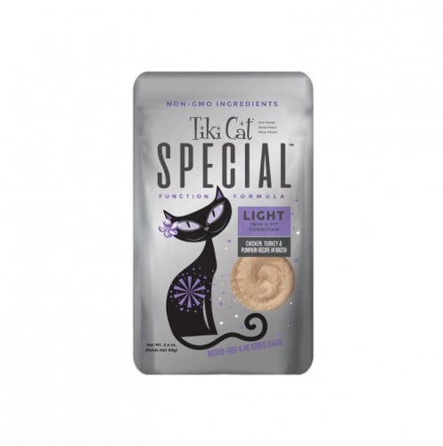 أظرف سبيشل لايت دجاج مع الديك الرومي و اليقطين في المرق من شركة Tiki cat